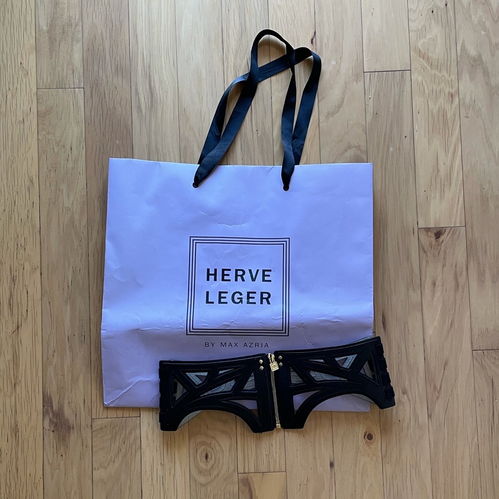 Herve Ledger Waist Clincher Belt